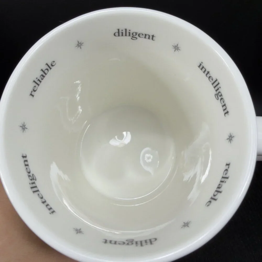 Williams Sonoma Rory Dobner Zodiac Porcelain Mug Cup Virgo White Horoscope